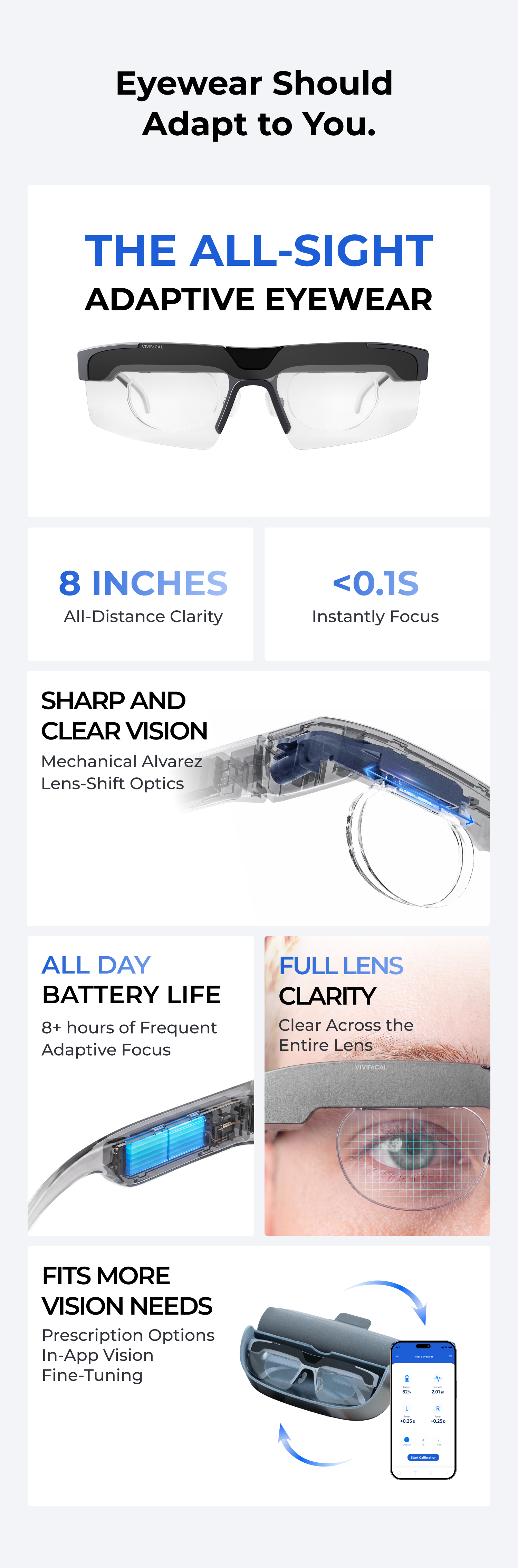 The All-Sight Adaptive Eyewear features