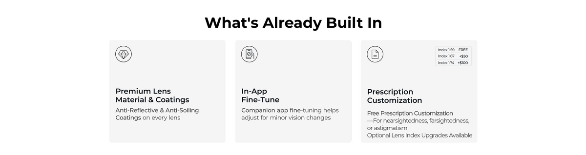 The All-Sight Adaptive Eyewear features